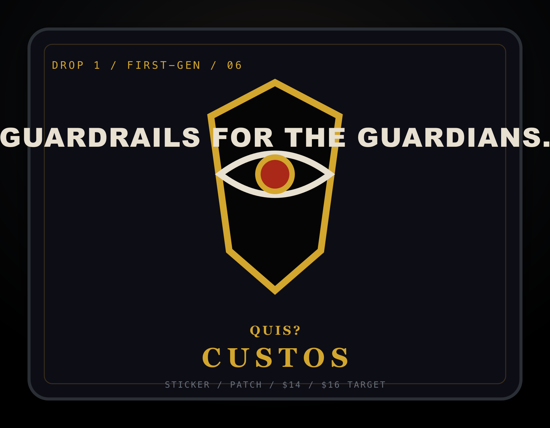 Guardrails Sticker / Patch Set concept art