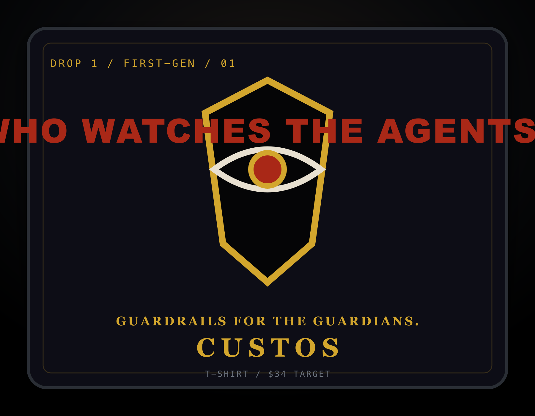 Who Watches The Agents? Tee concept art