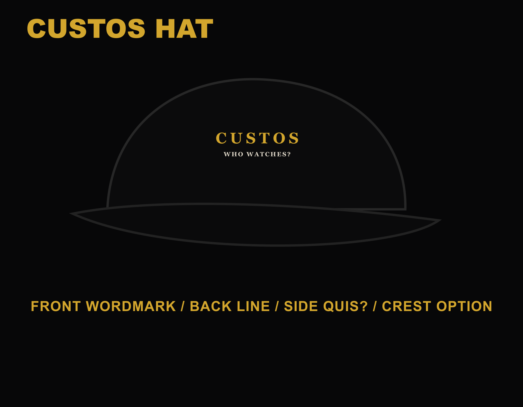 CUSTOS Hat CUSTOS product mockup